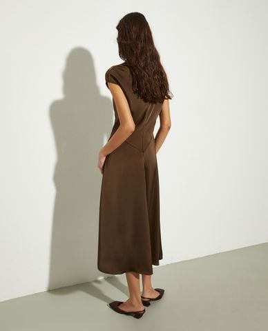  MAX&Co. - Đầm midi cổ tròn phom suông Legume 