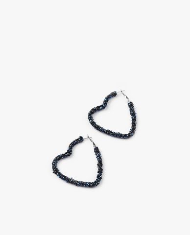  CECI - Khuyên tai nữ hình trái tim đính đá sang trọng 