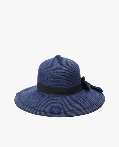  CECI - Nón rộng vành nữ đính nơ bản to cá tính 