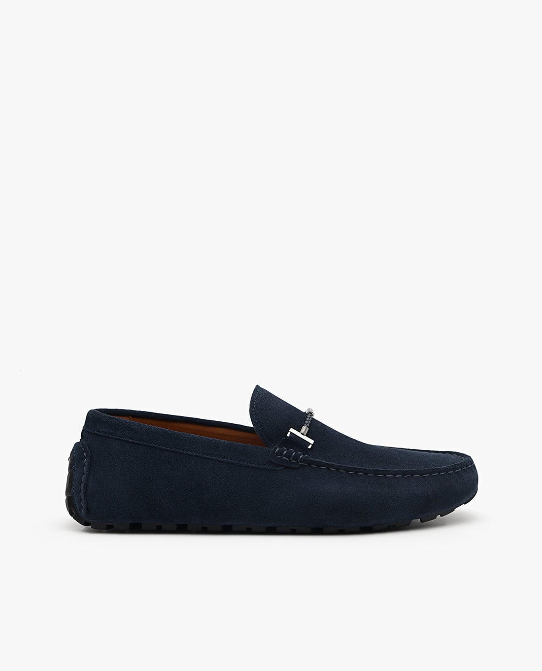 PEDRO - Giày lười nam mũi tròn Suede Leather Moccasins