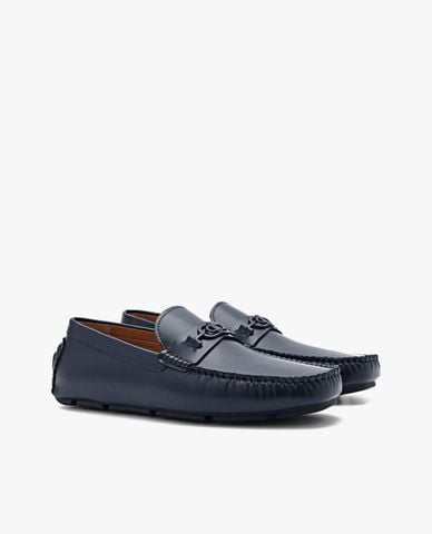  PEDRO - Giày lười nam mũi vuông Icon Leather Moccasins 