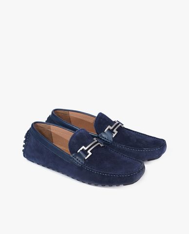  PEDRO - Giày lười nam mũi vuông Embossed Bit 