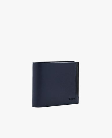  PEDRO - Ví nam dáng ngắn gập đôi Leather Bi Fold Flip 