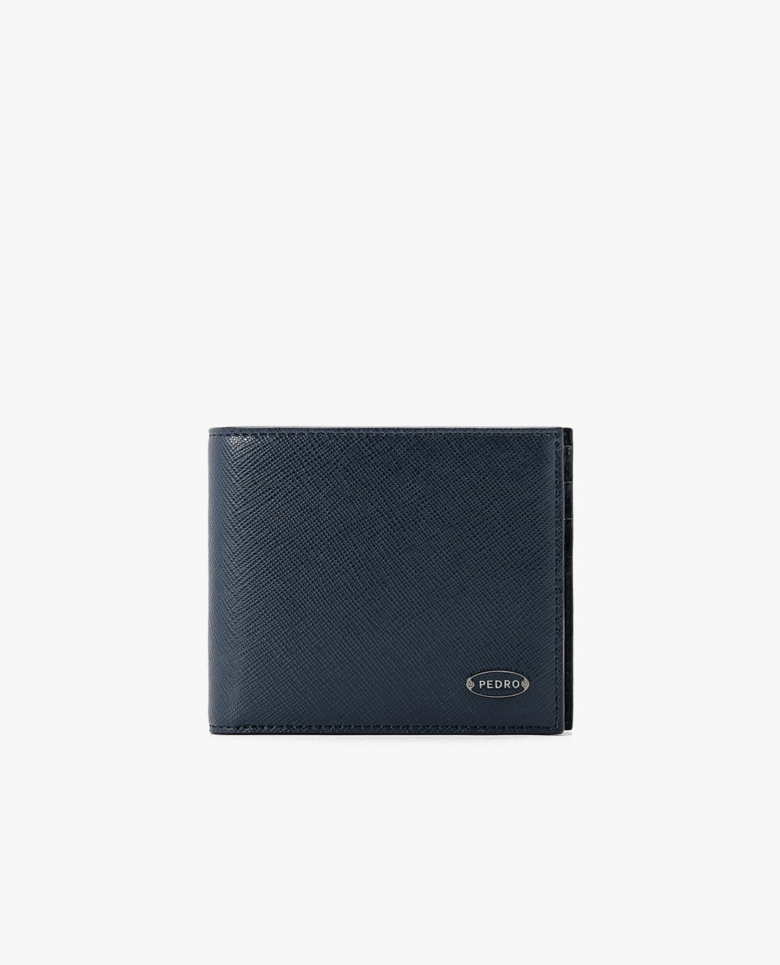 PEDRO - Ví nam dáng ngắn Saffiano Leather Bi-Fold Flip