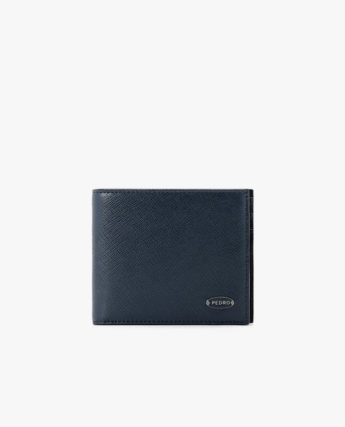  PEDRO - Ví nam dáng ngắn Saffiano Leather Bi-Fold Flip 