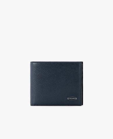  PEDRO - Ví nam dáng ngắn Saffiano Leather Bi-Fold Flip 