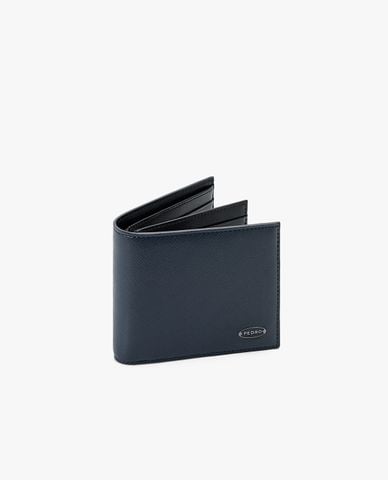  PEDRO - Ví nam dáng ngắn Saffiano Leather Bi-Fold Flip 
