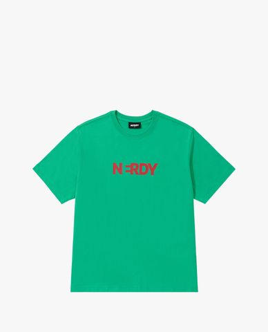  NERDY - Áo thun unisex cổ tròn tay ngắn Blank Big Logo 