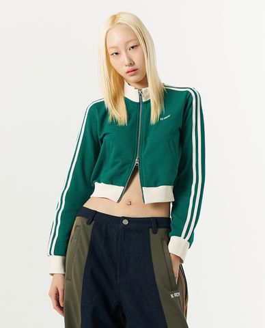  NERDY - Áo khoác croptop nữ cổ trụ tay dài Classic NY 