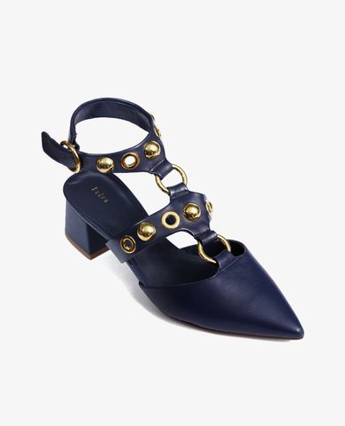  PEDRO - Giày cao gót mũi nhọn Block Navy 