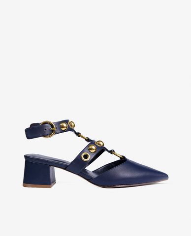  PEDRO - Giày cao gót mũi nhọn Block Navy 