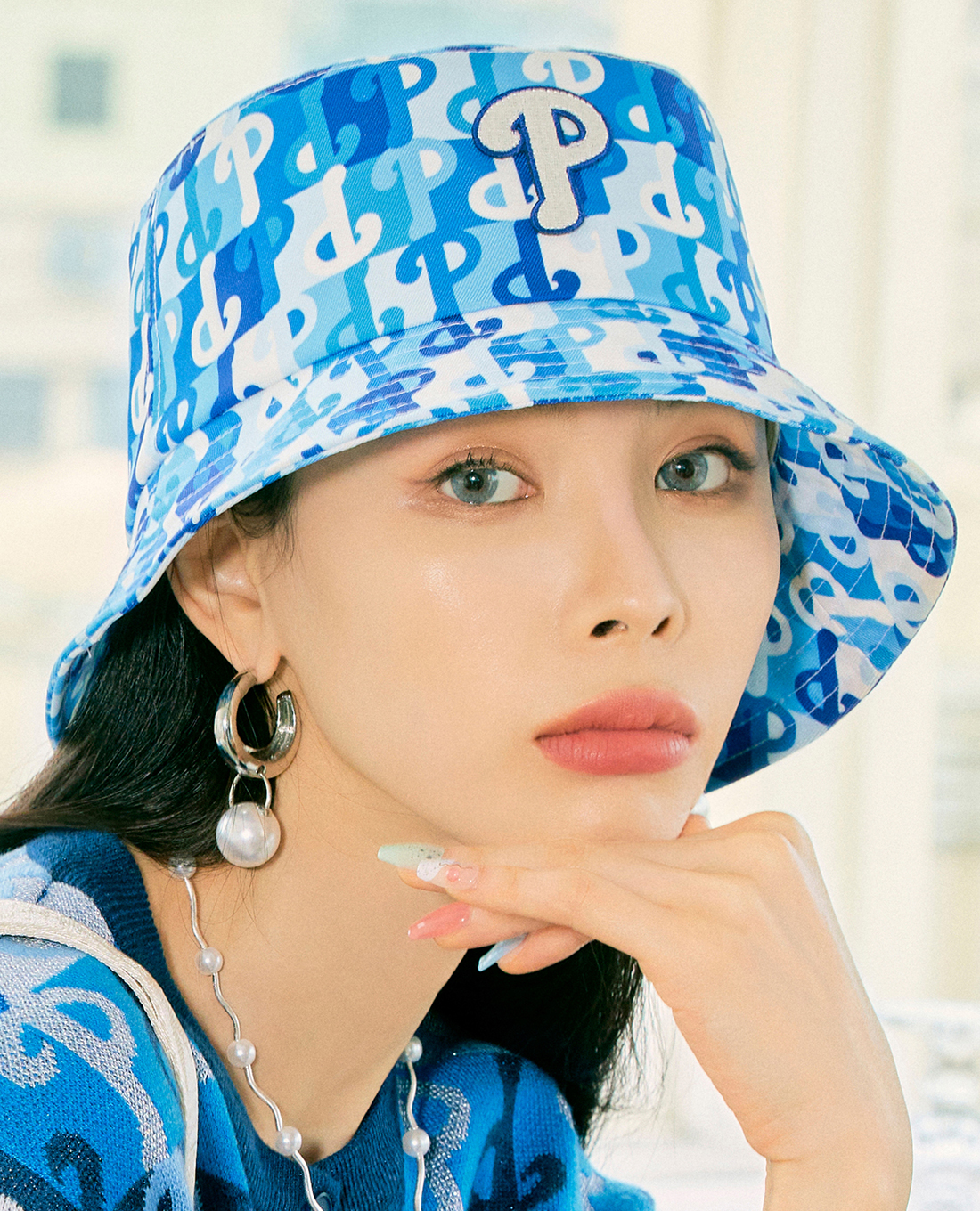 MLB - Nón bucket unisex Color Party Monogram