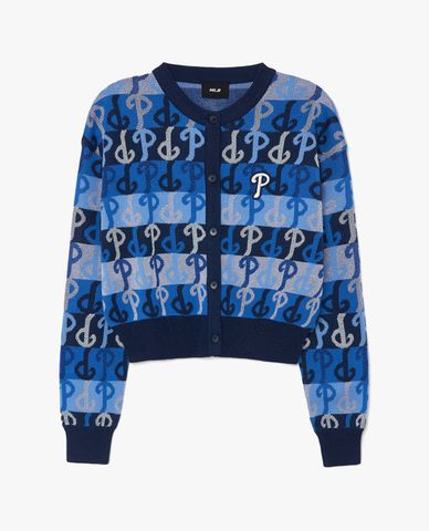  MLB - Áo khoác cardigan nữ dáng croptop Party Monogram 