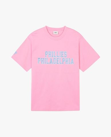  MLB - Áo thun unisex cổ tròn tay ngắn Premium Varsity 