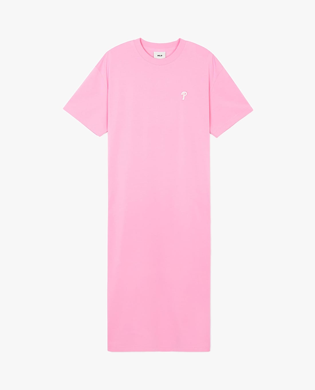 MLB - Đầm midi cổ tròn tay ngắn Basic Small Logo