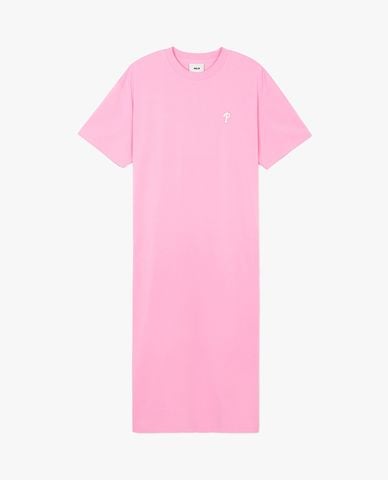  MLB - Đầm midi cổ tròn tay ngắn Basic Small Logo 