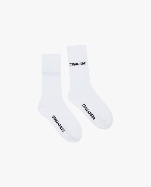  DSQUARED2 - Vớ nam cổ cao phối logo thời trang 