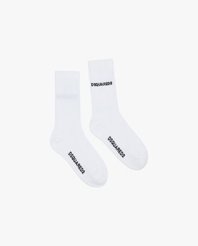  DSQUARED2 - Vớ nam cổ cao phối logo thời trang 