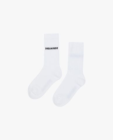  DSQUARED2 - Vớ nam cổ cao phối logo thời trang 