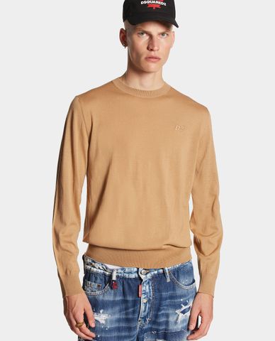  DSQUARED2 - Áo sweater nam cổ tròn tay dài tinh tế 