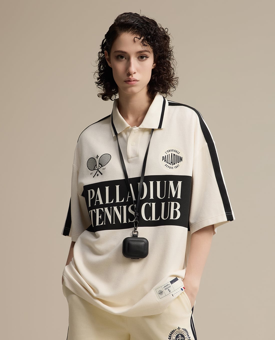 PALLADIUM - Áo polo unisex tay ngắn Logo Color Blocks