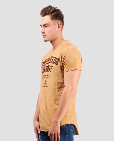  DSQUARED2 - Áo thun nam họa tiết chữ in Cowboy 
