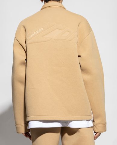  DSQUARED2 - Áo khoác bomber nam cổ bẻ tay dài thời trang 