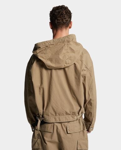  DSQUARED2 - Áo khoác phối mũ nam túi hộp Icon 