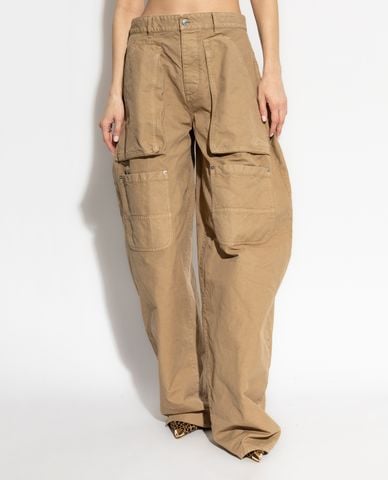  DSQUARED2 - Quần nữ ống rộng phối túi hiện đại 