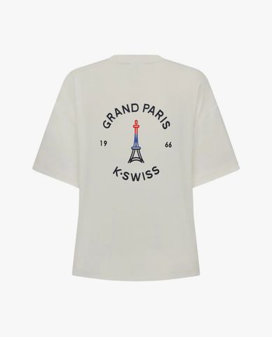  K-SWISS - Áo thun nữ cổ tròn tay ngắn Grand Paris 