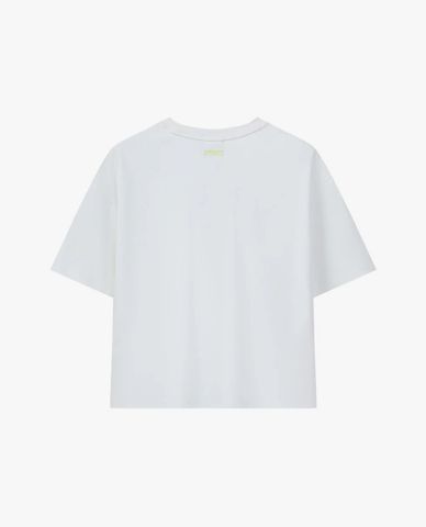  K-SWISS - Áo thun nữ cổ tròn tay ngắn Logo Loose Fit 