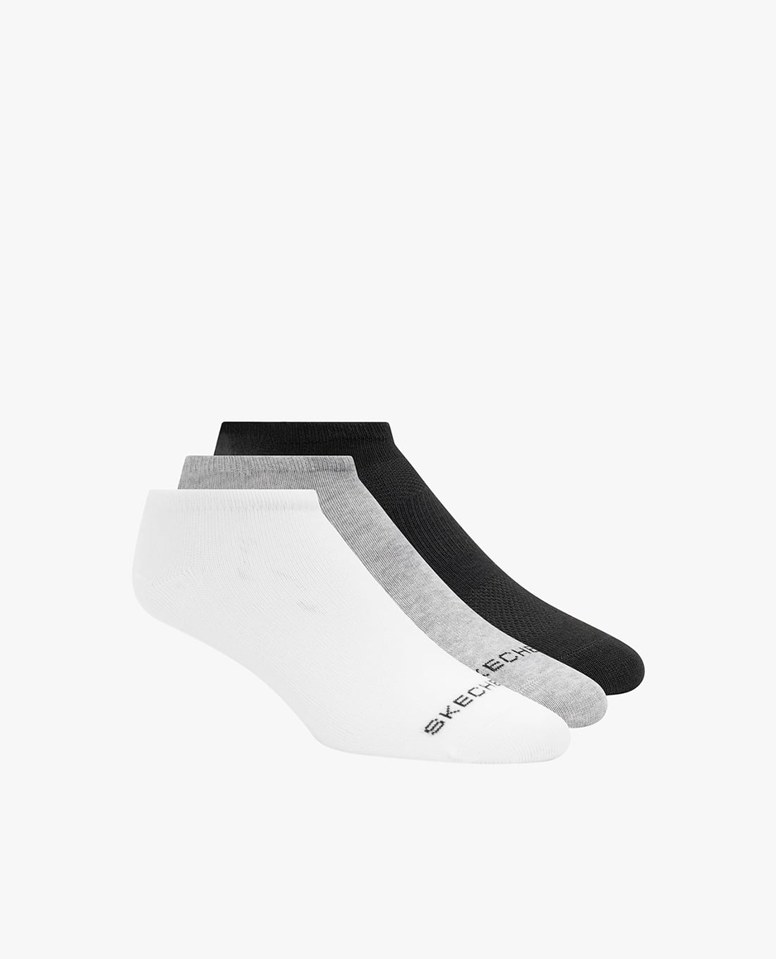 SKECHERS - Set 3 đôi vớ nữ cổ thấp thời trang Non Terry No Show