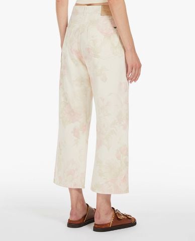  WEEKEND MAX MARA - Quần lửng ống rộng phối hoạ tiết hoa Rodano 