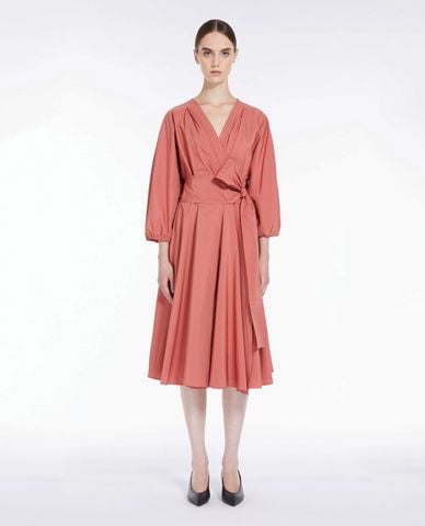  WEEKEND MAX MARA - Đầm xếp li midi cổ V tay dài Negozi 