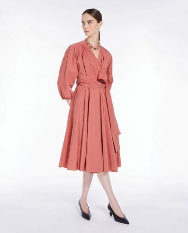 WEEKEND MAX MARA - Đầm xếp li midi cổ V tay dài Negozi 