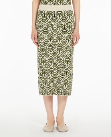  WEEKEND MAX MARA - Váy dệt kim nữ midi phom ôm tôn dáng Lena 