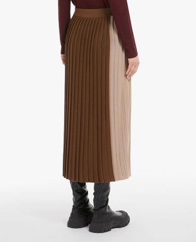  WEEKEND MAX MARA - Chân váy xếp li midi thời trang Virgin 