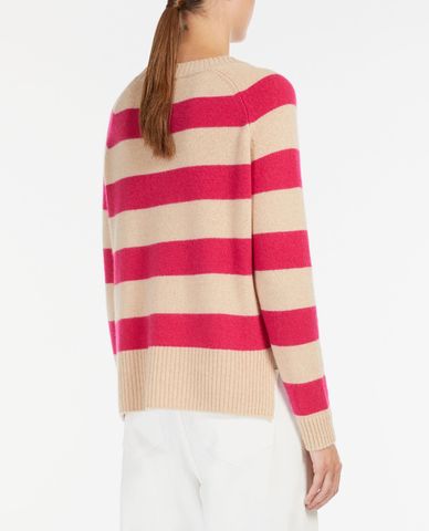  WEEKEND MAX MARA - Áo dệt kim nữ tay dài kẻ sọc thời trang 