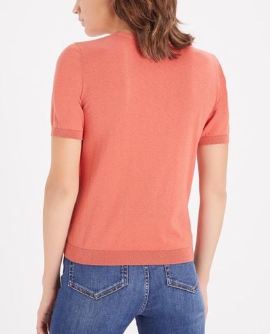  WEEKEND MAX MARA - Áo sweater nữ ngắn tay Silk And Cotton Yarn 