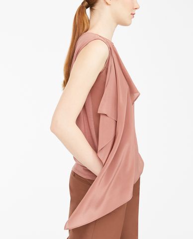  WEEKEND MAX MARA - Áo kiểu nữ sát nách cổ tròn phom suông thời trang 