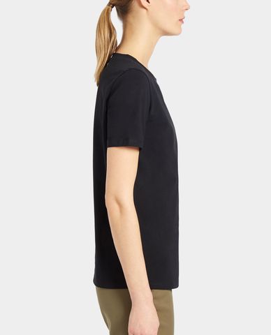  WEEKEND MAX MARA - Áo thun nữ cổ tròn tay ngắn phom suông Cotton Jersey 