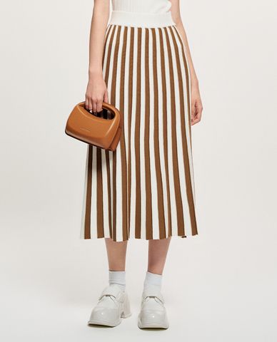  GIGI - Chân váy dệt kim midi lưng thun thời trang 