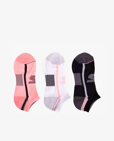  SKECHERS - Set 3 đôi vớ cổ thấp Calcetines Mujer 