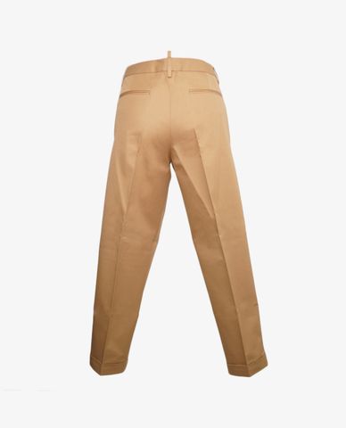  DSQUARED2 - Quần tây nữ phom suông Pleat Front 