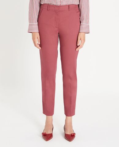  WEEKEND MAX MARA - Quần nữ ống đứng xếp li Sateen 