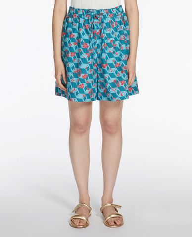  WEEKEND MAX MARA - Quần short nữ ống rộng lưng thun Apice 