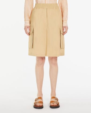  WEEKEND MAX MARA - Quần short ống đứng lưng thun Fida 