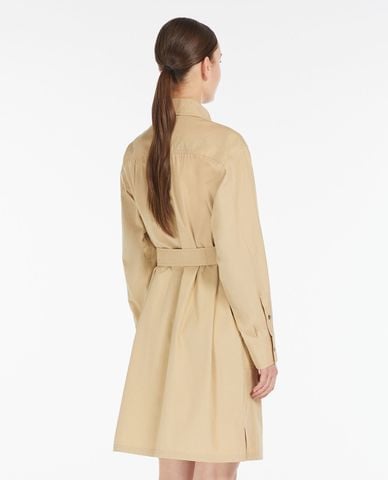  WEEKEND MAX MARA - Đầm sơ mi mini cổ bẻ tay dài phối thắt lưng Virgus 