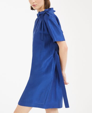  WEEKEND MAX MARA - Đầm mini phom suông rút dây ở cổ hiện đại 