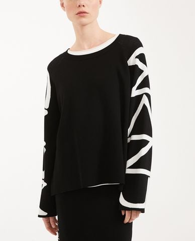  WEEKEND MAX MARA - Áo kiểu nữ phom suông tay dài thời trang 